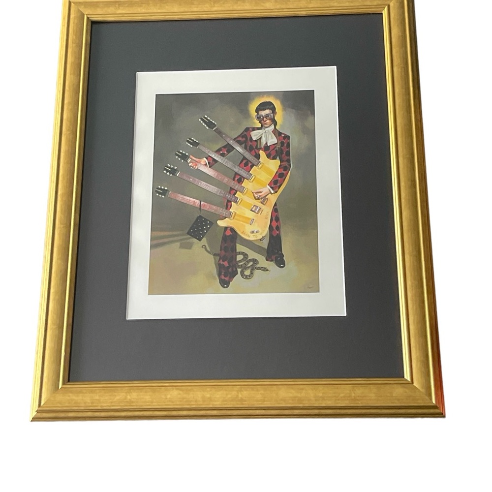 Authentic Gucci Lithograph Fashion Advertisement, Framed